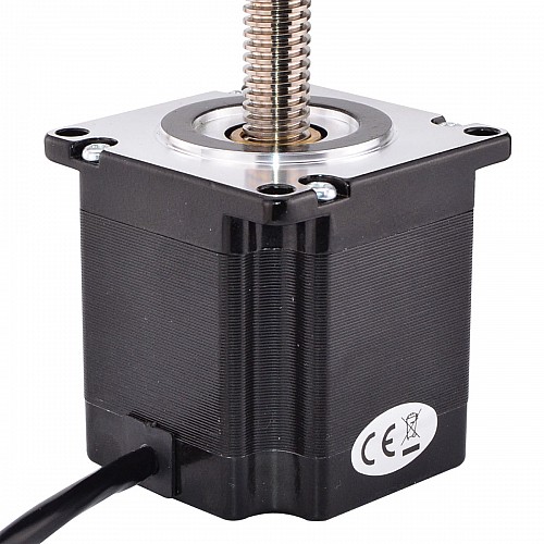 Nema 23 Non-captive 56mm Stack 2A Lead 2mm(0.07874) Length 300mm - 23N22S2004AJ2-300RS | StepperOnline CA