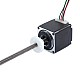 NEMA 11 External Acme Linear Stepper Motor 0.42A 32mm Stack Screw Lead 1.27mm(0.05") Lead Length 150mm - 11E13S0424FD4-150RS | StepperOnline CA