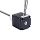 NEMA 11 External Acme Linear Stepper Motor 0.42A 32mm Stack Screw Lead 1.27mm(0.05") Lead Length 150mm - 11E13S0424FD4-150RS | StepperOnline CA