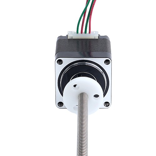 NEMA 11 External Acme Linear Stepper Motor 0.42A 32mm Stack Screw Lead 1.27mm(0.05") Lead Length 150mm - 11E13S0424FD4-150RS | StepperOnline CA