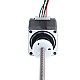 NEMA 11 External Acme Linear Stepper Motor 0.42A 32mm Stack Screw Lead 1.27mm(0.05") Lead Length 150mm - 11E13S0424FD4-150RS | StepperOnline CA