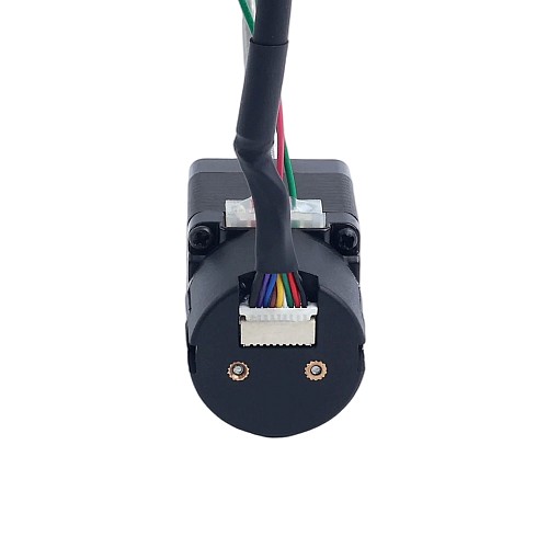 NEMA 11 External Acme Linear Stepper Motor 1.0A 32mm Stack Screw Lead 1.27mm(0.05") w/ Optical Incremental Encoder 1000PPR - 11E13S1004FD4-150RS-OE1K | StepperOnline CA