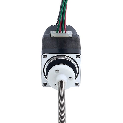 NEMA 11 External Acme Linear Stepper Motor 1.0A 32mm Stack Screw Lead 1.27mm(0.05") w/ Optical Incremental Encoder 1000PPR - 11E13S1004FD4-150RS-OE1K | StepperOnline CA