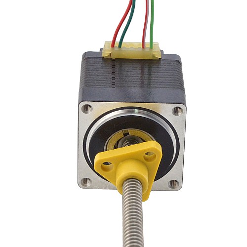 NEMA 11 External Acme Linear Stepper Motor 1.0A 32.2mm Stack Screw Lead 1.27mm(0.05) Lead Length 150mm - 11E13S1004FD5-150RS | StepperOnline CA