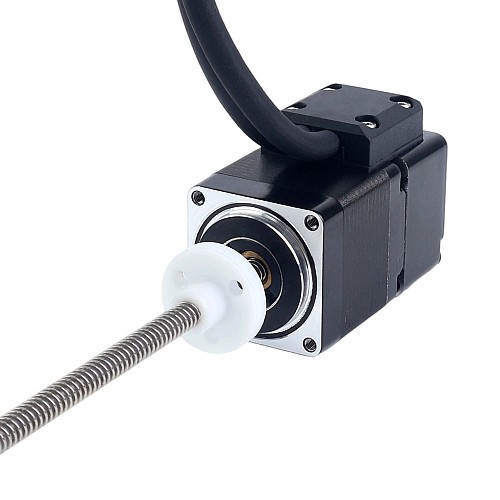 Nema 11 External Acme Linear Stepper Motor 1.0A 32.2mm Stack w/ Optical Incremental Encoder 1000PPR - 11E13S1004GD4-150RS-OE1K | StepperOnline CA