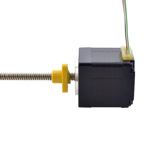 NEMA 11 External Acme Linear Stepper Motor 1.0A 32.2mm Stack Screw Lead 2.54mm(0.1) Lead Length 150mm - 11E13S1004GD5-150RS | StepperOnline CA