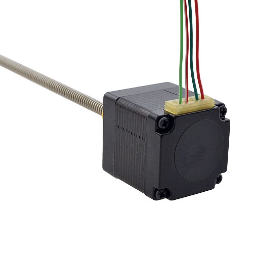 NEMA 11 External Acme Linear Stepper Motor 1.0A 32.2mm Stack Screw Lead 2.54mm(0.1) Lead Length 150mm - 11E13S1004GD5-150RS | StepperOnline CA
