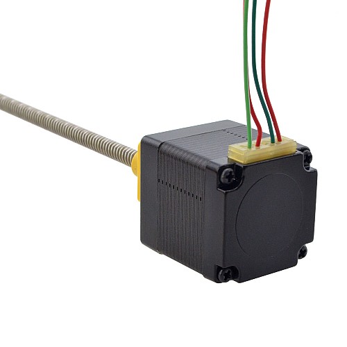 NEMA 11 External Acme Linear Stepper Motor 1.0A 32.2mm Stack Screw Lead 5.08mm(0.2) Lead Length 150mm - 11E13S1004HD5-150RS | StepperOnline CA