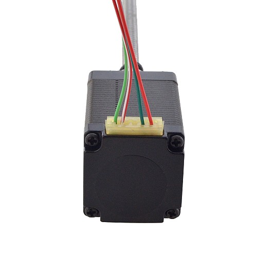 NEMA 11 External Ball Screw Linear Stepper Motor 1.0A 46mm Stack Screw Lead 2mm(0.07874) Lead Length 150mm - 11E18S1004BAM5-150RS | StepperOnline CA
