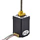 NEMA 11 External Acme Linear Stepper Motor 1.0A 46mm Stack Screw Lead 1.27mm(0.05) Lead Length 150mm - 11E18S1004FD5-150RS | StepperOnline CA