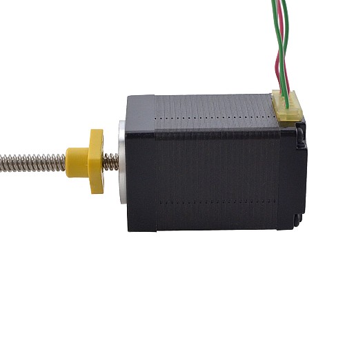 NEMA 11 External Acme Linear Stepper Motor 1.0A 46mm Stack Screw Lead 2.54mm(0.1) Lead Length 150mm - 11E18S1004GD5-150RS | StepperOnline CA