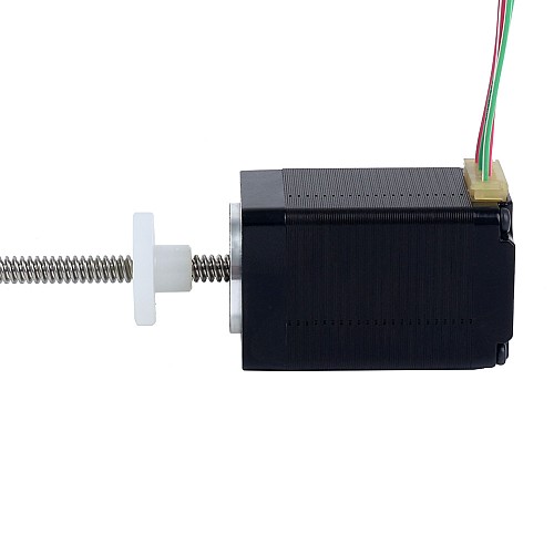 NEMA 11 External Acme Linear Stepper Motor 1.0A 46mm Stack Screw Lead 2.54mm(0.1) Lead Length 250mm - 11E18S1004GD5-250RS | StepperOnline CA NEMA 11 External Acme Linear Stepper Motor 1.0A 46mm Stack Screw Lead 2.54mm(0.1) Lead Length 250mm - 11E18S1004GD5-250RS | StepperOnline CA