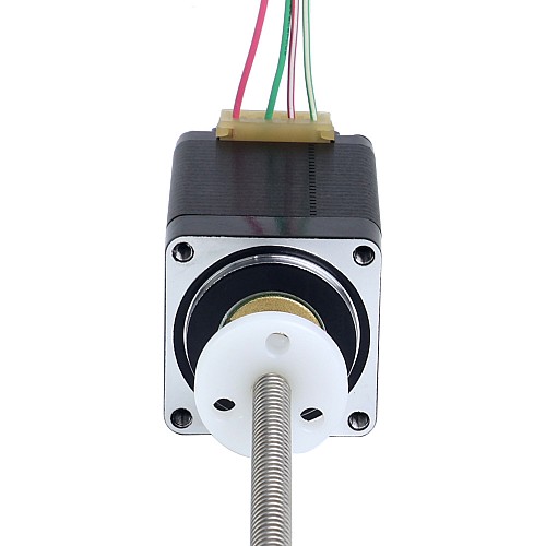 NEMA 11 External Acme Linear Stepper Motor 1.0A 46mm Stack Screw Lead 2.54mm(0.1) Lead Length 250mm - 11E18S1004GD5-250RS | StepperOnline CA NEMA 11 External Acme Linear Stepper Motor 1.0A 46mm Stack Screw Lead 2.54mm(0.1) Lead Length 250mm - 11E18S1004GD5-250RS | StepperOnline CA