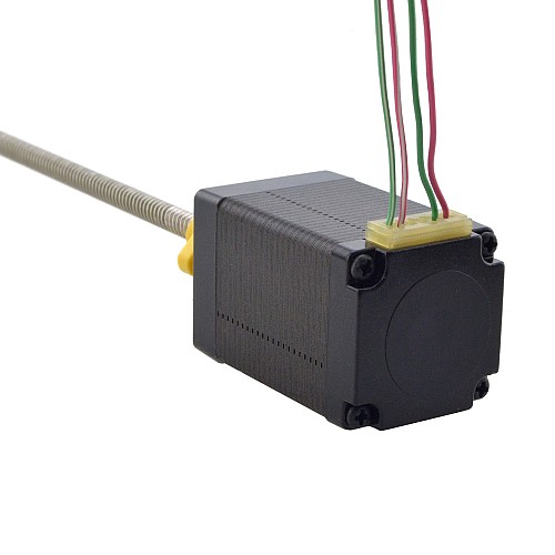 NEMA 11 External Acme Linear Stepper Motor 1.0A 46mm Stack Screw Lead 5.08mm(0.2) Lead Length 150mm - 11E18S1004HD5-150RS | StepperOnline CA NEMA 11 External Acme Linear Stepper Motor 1.0A 46mm Stack Screw Lead 5.08mm(0.2) Lead Length 150mm - 11E18S1004HD5-150RS | StepperOnline CA