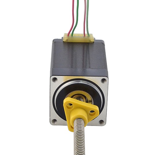 NEMA 11 External Acme Linear Stepper Motor 1.0A 46mm Stack Screw Lead 5.08mm(0.2) Lead Length 150mm - 11E18S1004HD5-150RS | StepperOnline CA NEMA 11 External Acme Linear Stepper Motor 1.0A 46mm Stack Screw Lead 5.08mm(0.2) Lead Length 150mm - 11E18S1004HD5-150RS | StepperOnline CA