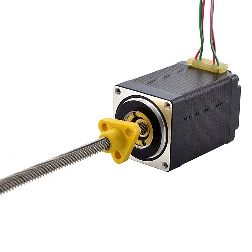 NEMA 11 External Acme Linear Stepper Motor 1.0A 46mm Stack Screw Lead 10.16mm(0.4) Lead Length 150mm - 11E18S1004ND5-150RS | StepperOnline CA