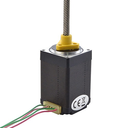 NEMA 11 External Acme Linear Stepper Motor 1.0A 46mm Stack Screw Lead 10.16mm(0.4) Lead Length 150mm - 11E18S1004ND5-150RS | StepperOnline CA