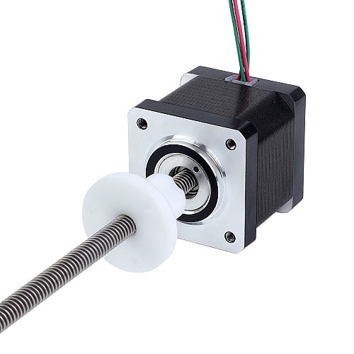 Nema 14 External 34mm Stack 0.57A Lead 2.4384mm(0.096") Length 150mm - 14E13S0574JE4-150RS | StepperOnline CA Nema 14 External 34mm Stack 0.57A Lead 2.4384mm(0.096") Length 150mm - 14E13S0574JE4-150RS | StepperOnline CA
