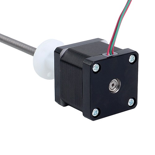 Nema 14 External 34mm Stack 0.57A Lead 2.4384mm(0.096") Length 150mm - 14E13S0574JE4-150RS | StepperOnline CA Nema 14 External 34mm Stack 0.57A Lead 2.4384mm(0.096") Length 150mm - 14E13S0574JE4-150RS | StepperOnline CA