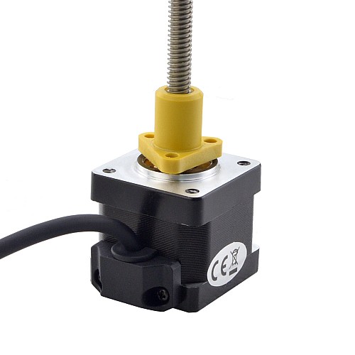 NEMA 14 External Acme Linear Stepper Motor 1.5A 34mm Stack Screw Lead 2.54mm(0.1) Lead Length 150mm - 14E13S1504GF5-150RS | StepperOnline CA NEMA 14 External Acme Linear Stepper Motor 1.5A 34mm Stack Screw Lead 2.54mm(0.1) Lead Length 150mm - 14E13S1504GF5-150RS | StepperOnline CA