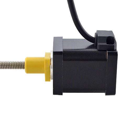 NEMA 14 External Acme Linear Stepper Motor 1.5A 47mm Stack Screw Lead 2.54mm(0.1) Lead Length 150mm - 14E19S1504GF5-150RS | StepperOnline CA
