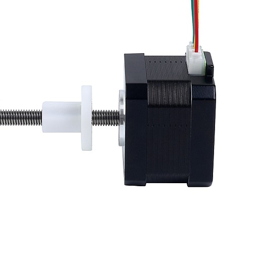 Nema 17 External 34mm Stack 0.4A Lead 2mm(0.07874) Length 200mm - 17E13S0404AF4-200RS | StepperOnline CA