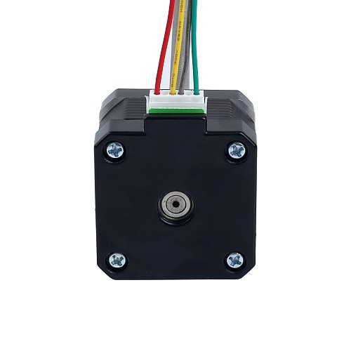 Nema 17 External 34mm Stack 0.4A Lead 2mm(0.07874) Length 200mm - 17E13S0404AF4-200RS | StepperOnline CA