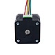 Nema 17 External 34mm Stack 0.4A Lead 2mm(0.07874) Length 200mm - 17E13S0404AF4-200RS | StepperOnline CA