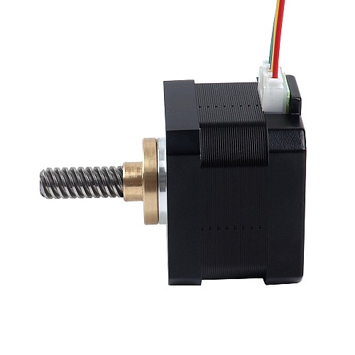 Nema 17 External 34mm Stack 0.4A Lead 8mm(0.31496") Length 32mm - 17E13S0404MB4-032RB | StepperOnline CA