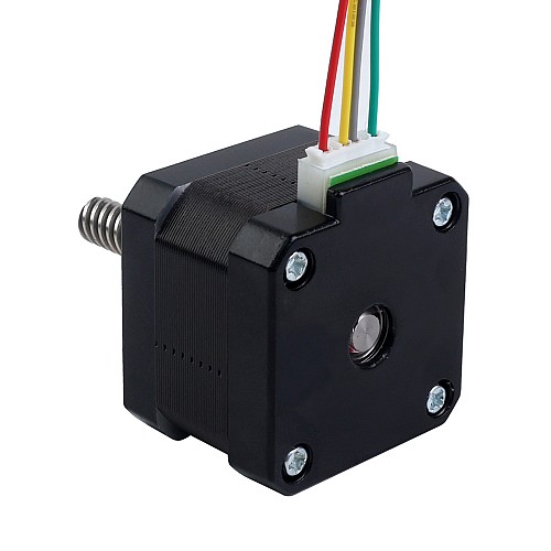 Nema 17 External 34mm Stack 0.4A Lead 8mm(0.31496") Length 32mm - 17E13S0404MB4-032RB | StepperOnline CA