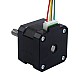 Nema 17 External 34mm Stack 0.4A Lead 8mm(0.31496") Length 32mm - 17E13S0404MB4-032RB | StepperOnline CA