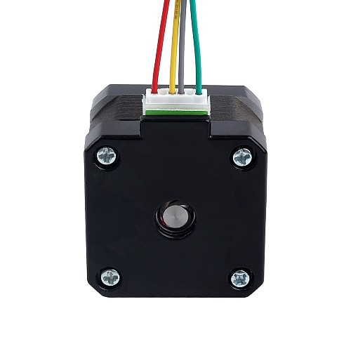 Nema 17 External 34mm Stack 0.4A Lead 8mm(0.31496") Length 32mm - 17E13S0404MB4-032RB | StepperOnline CA
