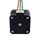 Nema 17 External 34mm Stack 0.4A Lead 8mm(0.31496") Length 32mm - 17E13S0404MB4-032RB | StepperOnline CA