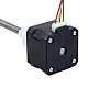 Nema 17 External 34mm Stack 0.4A Lead 8mm(0.31496") Length 150mm - 17E13S0404MB4-150RS | StepperOnline CA