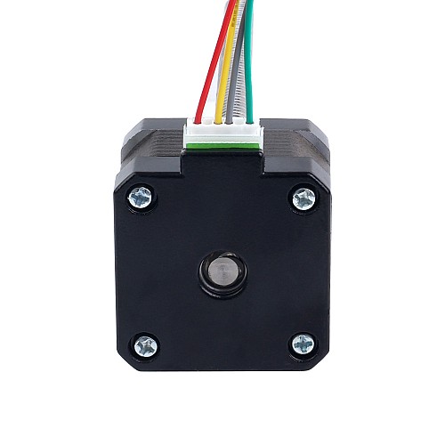 Nema 17 External 34mm Stack 0.4A Lead 8mm(0.31496") Length 150mm - 17E13S0404MB4-150RS | StepperOnline CA