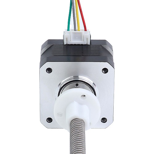 Nema 17 External 34mm Stack 0.4A Lead 8mm(0.31496") Length 150mm - 17E13S0404MB4-150RS | StepperOnline CA