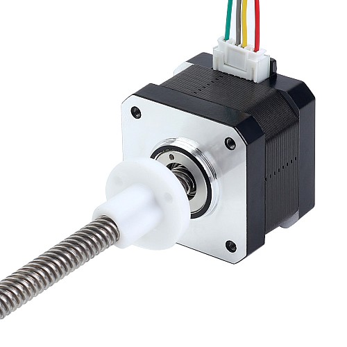 Nema 17 External 34mm Stack 0.4A Lead 8mm(0.31496) Length 200mm - 17E13S0404MB4-200RS | StepperOnline CA Nema 17 External 34mm Stack 0.4A Lead 8mm(0.31496) Length 200mm - 17E13S0404MB4-200RS | StepperOnline CA