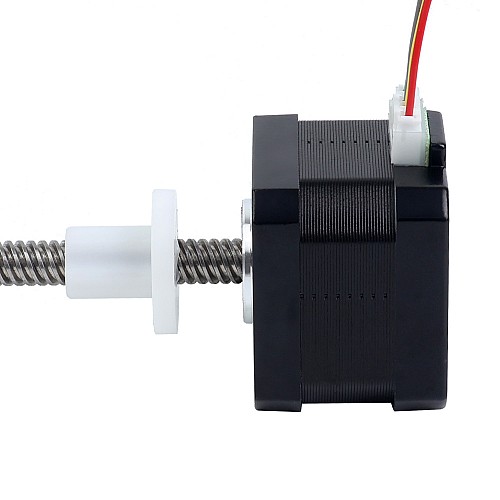 Nema 17 External 34mm Stack 0.4A Lead 8mm(0.31496) Length 200mm - 17E13S0404MB4-200RS | StepperOnline CA Nema 17 External 34mm Stack 0.4A Lead 8mm(0.31496) Length 200mm - 17E13S0404MB4-200RS | StepperOnline CA