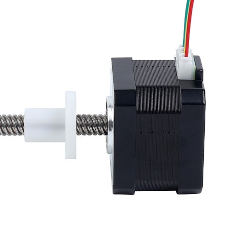 Nema 17 External 34mm Stack 0.4A Lead 8mm(0.31496) Length 300mm - 17E13S0404MB4-300RS | StepperOnline CA Nema 17 External 34mm Stack 0.4A Lead 8mm(0.31496) Length 300mm - 17E13S0404MB4-300RS | StepperOnline CA