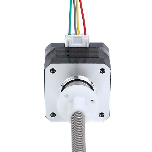 Nema 17 External 34mm Stack 0.4A Lead 8mm(0.31496) Length 300mm - 17E13S0404MB4-300RS | StepperOnline CA Nema 17 External 34mm Stack 0.4A Lead 8mm(0.31496) Length 300mm - 17E13S0404MB4-300RS | StepperOnline CA