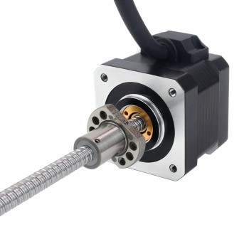 NEMA 17 External Ball Screw Linear Stepper Motor 1.5A 34mm Stack Screw Lead 2mm(0.07874") Lead Length 150mm NEMA 17 External Ball Screw Linear Stepper Motor 1.5A 34mm Stack Screw Lead 2mm(0.07874") Lead Length 150mm