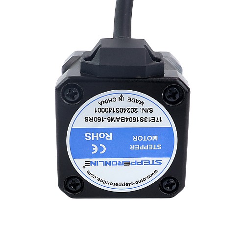 NEMA 17 External Ball Screw Linear Stepper Motor 1.5A 34mm Stack Screw Lead 2mm(0.07874) Lead Length 150mm - 17E13S1504BAM5-150RS | StepperOnline CA