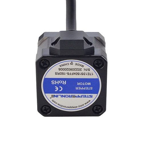 NEMA 17 External Acme Linear Stepper Motor 1.5A 34mm Stack Screw Lead 1.27mm(0.05) Lead Length 150mm - 17E13S1504FF5-150RS | StepperOnline CA