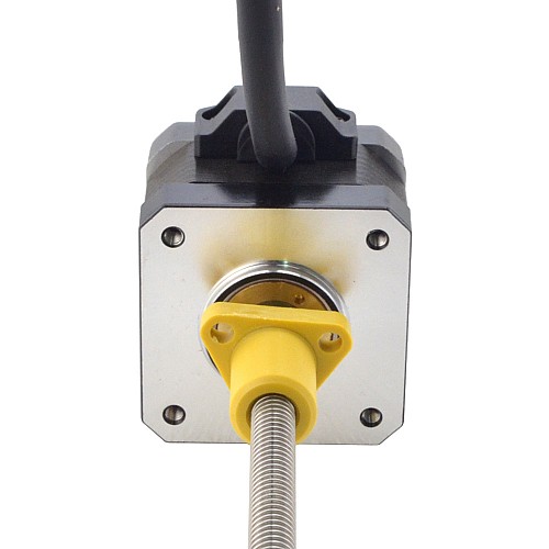 NEMA 17 External Acme Linear Stepper Motor 1.5A 34mm Stack Screw Lead 1.27mm(0.05) Lead Length 150mm - 17E13S1504FF5-150RS | StepperOnline CA