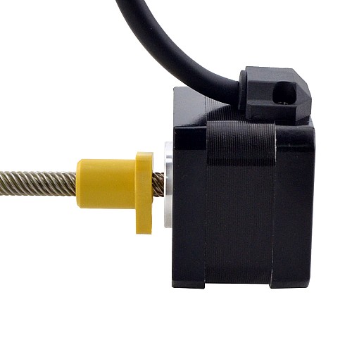NEMA 17 External Acme Linear Stepper Motor 1.5A 34mm Stack Screw Lead 12.7mm(0.5) Lead Length 150mm - 17E13S1504WF5-150RS | StepperOnline CA NEMA 17 External Acme Linear Stepper Motor 1.5A 34mm Stack Screw Lead 12.7mm(0.5) Lead Length 150mm - 17E13S1504WF5-150RS | StepperOnline CA