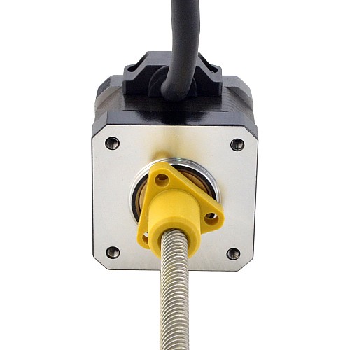 NEMA 17 External Acme Linear Stepper Motor 1.5A 34mm Stack Screw Lead 12.7mm(0.5) Lead Length 150mm - 17E13S1504WF5-150RS | StepperOnline CA NEMA 17 External Acme Linear Stepper Motor 1.5A 34mm Stack Screw Lead 12.7mm(0.5) Lead Length 150mm - 17E13S1504WF5-150RS | StepperOnline CA