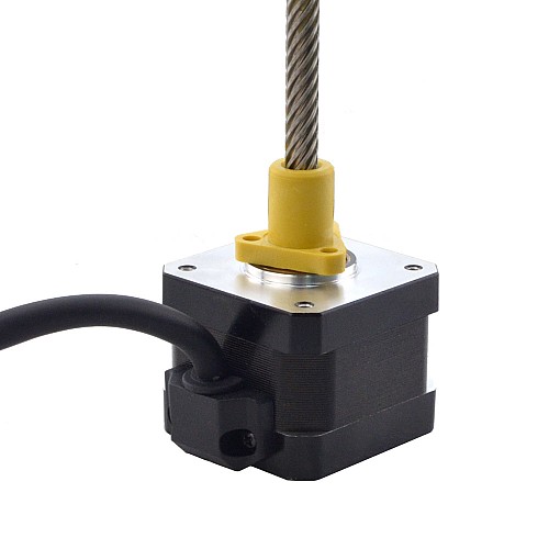 NEMA 17 External Acme Linear Stepper Motor 1.5A 34mm Stack Screw Lead 25.4mm(1) Lead Length 150mm - 17E13S1504YF5-150RS | StepperOnline CA NEMA 17 External Acme Linear Stepper Motor 1.5A 34mm Stack Screw Lead 25.4mm(1) Lead Length 150mm - 17E13S1504YF5-150RS | StepperOnline CA