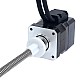 Nema 17 External 34mm Stack 1.68A Lead 8mm(0.31496") Length 200mm w/ Optical Incremental Encoder 1000PPR - 17E13S1684MB4-200RS-OE1K | StepperOnline CA