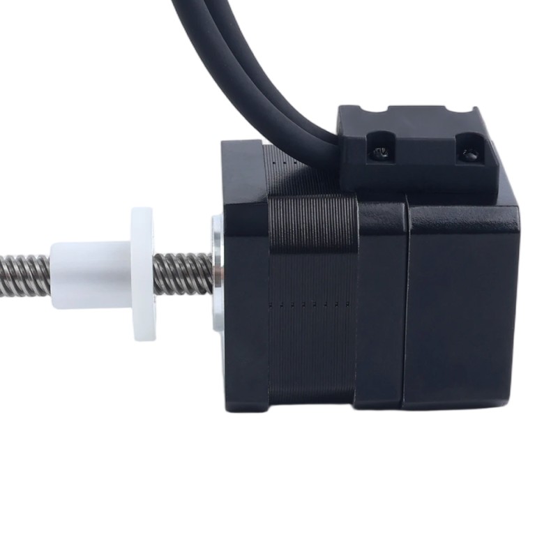 Nema 17 External 34mm Stack 1.68A Lead 8mm(0.31496") Length 200mm w/ Optical Incremental Encoder 1000PPR - 17E13S1684MB4-200RS-OE1K | StepperOnline CA