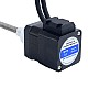 Nema 17 External 34mm Stack 1.68A Lead 8mm(0.31496") Length 200mm w/ Optical Incremental Encoder 1000PPR - 17E13S1684MB4-200RS-OE1K | StepperOnline CA